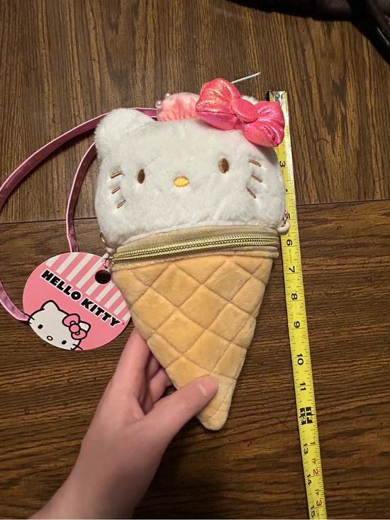 Hello Kitty Handbags - Hello Kitty White & Pink Ice Cream Cone Crossbody Bag